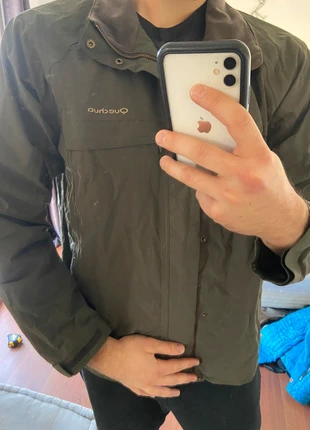 Veste Harrington coupe vent kway Quechua Taille L Couleur vert kaki brun, marque: Quechua, état: Très bon état, taille: L, 7,90 €, 9,00 € Protection acheteurs incluse