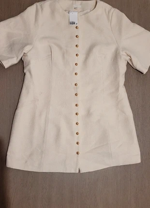 Robe en tweed beige taille xl, marca: H&M, estado: Nuevo con etiquetas, tamaño: XL / 42 / 14, 25,00 €, 26,95 € Protección al comprador incluida