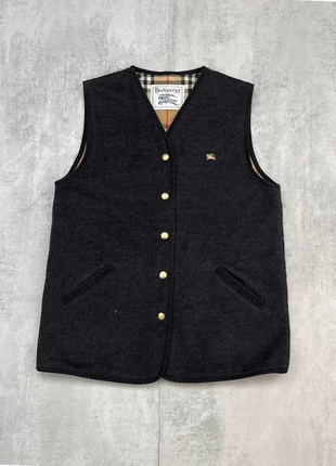 LM09 - Cardigan Burberry Gris en Laine Intérieur Tartan - Taille L, merk: Burberry, staat: Heel goed, maat: L / 40 / 12, € 69,99, € 74,19 inclusief Kopersbescherming