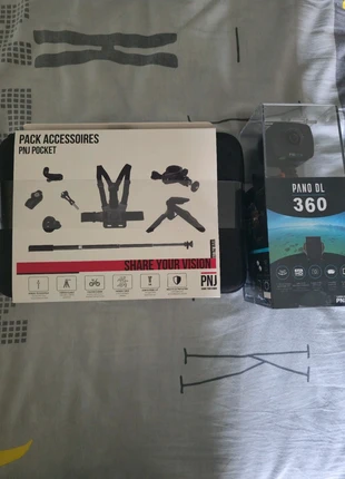 Lot caméra 360 + accessoires PNJ, brand: PNJ, condition: New with tags, €60.00, €63.70 includes Buyer Protection