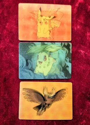 Carte Pokemon 🇮🇹 Kellogg's Nintendo Lenticolare Vintage del 2001` Pikachu Chicorita Noctowl, marque: Pokémon, état: Très bon état, 7,50 €, 8,58 € Protection acheteurs incluse