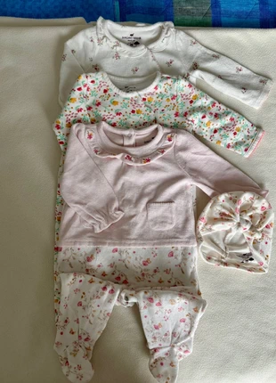 3 tutine invernali Sergent Major 71 cm – 2 in ciniglia, 1 in caldo cotone + cappello turbante, brand: Sergent Major, condizioni: Ottime, taglia: 9-12 mesi / 74 cm, €8.00, €9.10 include la Protezione acquisti