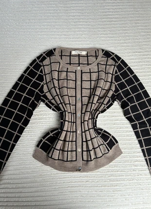 cardigan marron/noir tout doux en laine Merino, marque: Boutique indépendante, état: Très bon état, taille: L / 40 / 12, 6,50 €, 7,53 € Protection acheteurs incluse