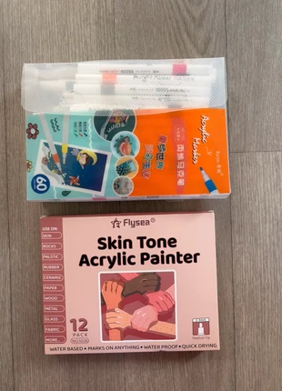 Lot feutres acryliques, condition: Very good, €8.00, €9.10 includes Buyer Protection