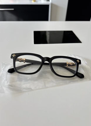 Gafas Chrome Hearts negras con detalles dorados, marque: Chrome Hearts, état: Neuf sans étiquette, 15,50 €, 16,98 € Protection acheteurs incluse