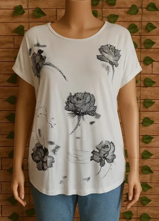 🌸T-shirt MC floral Cc Collection Taille Unique 🌸, brand: CC Collection, condition: Very good, size: One size, €4.00, €4.90 includes Buyer Protection Pro