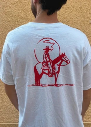 Camiseta “Cowboy Rojo”, marque: LaDömma, état: Neuf sans étiquette, taille: L, 13,00 €, 14,35 € Protection acheteurs incluse