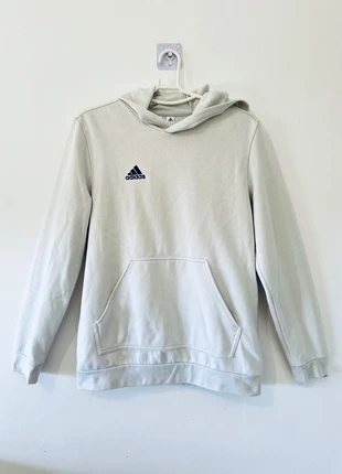 Sweat à capuche Adidas blanc cassé – Taille 164, brand: adidas, condition: Very good, size: XS, €7.99, €9.09 includes Buyer Protection