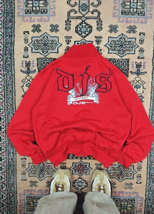 Veste polaire rouge D.J. vintage Street jnco style avec logo brodé, taille L, marca: JNCO, estado: Bom, tamanho: L, €9.00, €10.15 inclui Proteção do Comprador