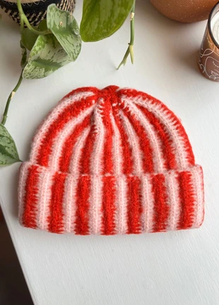 Striped beanie hat, brand: Esme Iris & co, condition: Very good, size: One size, £12.99, £14.34 includes Buyer Protection Pro