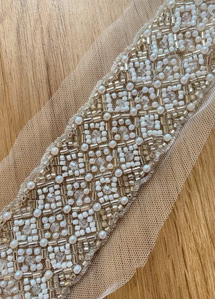 Luxury Beaded Trim (5cm) 2 meters, état: Neuf sans étiquette, 6,00 €, 7,00 € Protection acheteurs incluse