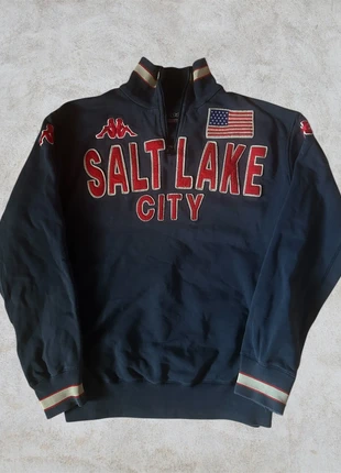 Kappa USA Hoodie Color blue Navy '00 Vintage Y2K Retro Streetwear | Size L, brand: Kappa, condizioni: Ottime, taglia: L, €15.00, €16.45 include la Protezione acquisti