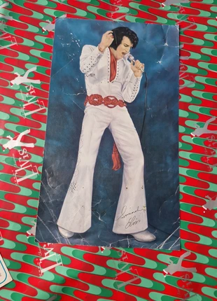 Origina heavy damagedl Elvis concert flyer: World Largest Stuffed Teddy Bear, merk: Elvis, staat: Veelgebruikt, € 6,00, € 7,00 inclusief Kopersbescherming Pro