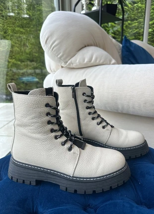 Cinders Cream Leather Ankle Boots Size EU 40, brand: cinders, condition: Very good, size: 40, €35.00, €37.45 includes Buyer Protection