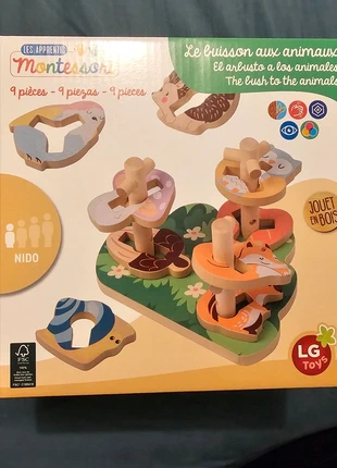 Jeu éducatif Montessori en bois Buisson des animaux neuf, merk: LG Toys, staat: Nieuw met prijskaartje, maat: 18-24 maanden / 86 cm, € 10,00, € 11,20 inclusief Kopersbescherming