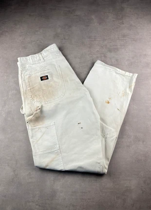 Pantalon dickies single knee workwear sherwin Williams blanc paint vintage - Taille 36x34, marca: Dickies, estado: Muito bom, tamanho: PT 46 | W36, €20.00, €21.70 inclui Proteção do Comprador Pro