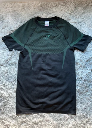 Gymshark Onyx 5.0 Seamless T-Shirt Noir Vert - S, marque: Gymshark, état: Très bon état, taille: S, 110,00 €, 116,20 € Protection acheteurs incluse