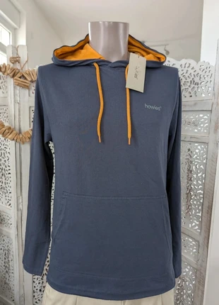 Sweat à capuche sport Howies  Taille M  Gris bleuté & orange vitaminé B16, marque: Howies, état: Très bon état, taille: M, 25,99 €, 27,99 € Protection acheteurs (Pro) incluse