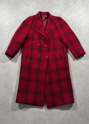 Manteau long carreaux rouge noir vintage femme pure laine estimation M/L, marque: Vintage Dressing, état: Très bon état, taille: M / 38 / 10, 39,99 €, 42,69 € Protection acheteurs (Pro) incluse