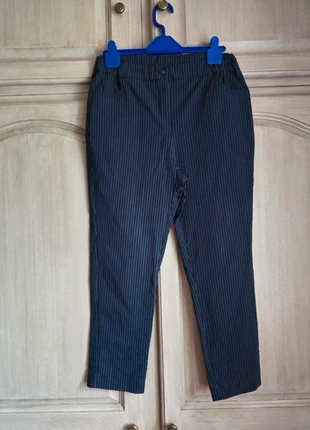 Pantalon à rayures marine taille 46, marke: Boutique Parisienne, zustand: Sehr gut, größe: XXXL / 46 / 18, 8,00 €, 9,10 € inklusive Vinted-Käuferschutz