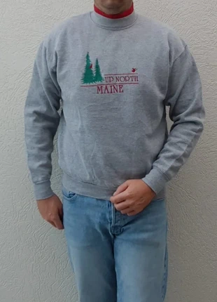 Sweat pull Lee taille M vintage 90 made in usa gris homme brodé, brand: Lee, condition: Very good, size: M, €12.00, €13.30 includes Buyer Protection