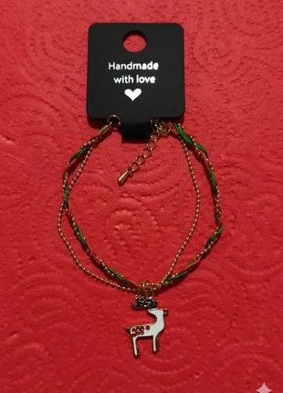 Bracelet de Noël Réglable Pendentif cerfs Bijou, état: Neuf sans étiquette, 2,00 €, 2,80 € Protection acheteurs incluse