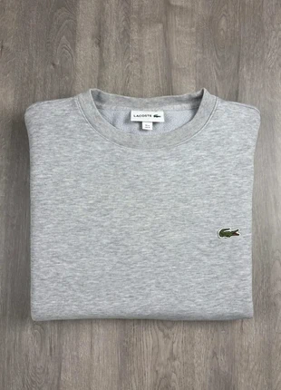 Pull/Sweat Lacoste Crewneck à Col Rond Gris Clair Coton | Taille M, marque: Lacoste, état: Très bon état, taille: M, 40,00 €, 42,70 € Protection acheteurs incluse