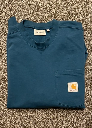 Blue Carhatt Pocket Sweat, brand: Carhartt WIP, condition: Very good, size: L, €25.00, €26.95 includes Buyer Protection