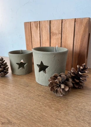 Kerstdecoratie set van 2kaarshouders met ster, merk: Set, staat: Nieuw met prijskaartje, € 9,95, € 11,15 inclusief Kopersbescherming