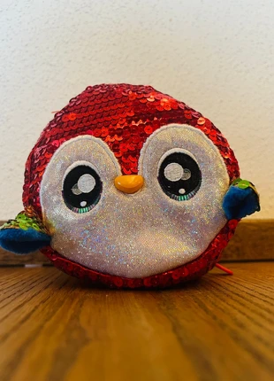 Pinguin Täschchen rot silber glitzer mit Pailletten Reißverschluss und Karabiner Kinderetui, marke: Sonstiges, zustand: Sehr gut, 1,50 €, 1,78 € inklusive Vinted-Käuferschutz