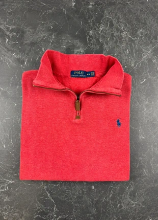 Pull Half zip 1/4 zip col camionneur Ralph Lauren Homme / Taille M Corail/Rouge logo brodé, marke: Ralph Lauren, zustand: Sehr gut, größe: M, 50,00 €, 53,20 € inklusive Vinted-Käuferschutz