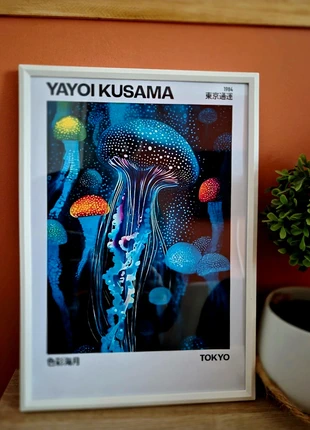Yayoi Kusama Poster Framed Affiche Cadre Tableau minimaliste Japan, marque: Yayoi Kusama, état: Neuf avec étiquette, 9,10 €, 10,26 € Protection acheteurs incluse