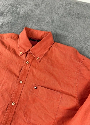 Tommy Hilfiger Orange Collar Shirt| Size L, marca: Tommy Hilfiger, estado: Muy bueno, tamaño: L, 25,00 €, 26,95 € Protección al comprador incluida