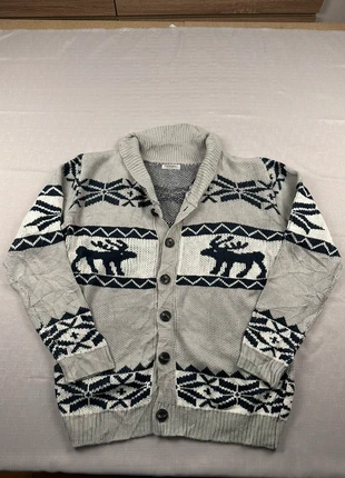 Cardigan Noël Coofandy L Tricot Gris Motifs Rênes Nordic Fair Isle Hiver Festif, marque: Coofandy, état: Bon état, taille: L, 16,00 €, 17,50 € Protection acheteurs incluse