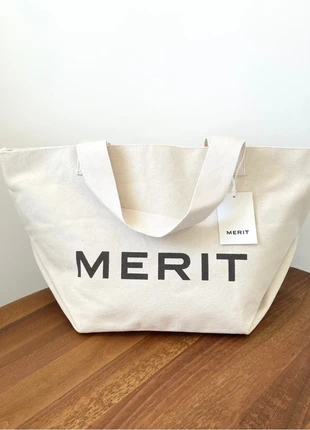 MERIT Beauty Limited Edition The Everything Tote Bag, brand: Merit, condition: New with tags, £40.00, £42.70 includes Buyer Protection