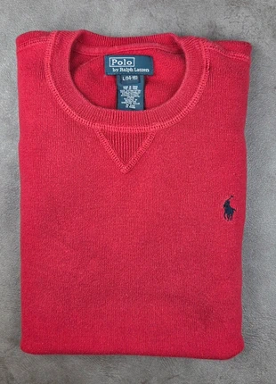 Pull Ralph lauren col rond round neck sweater rouge taille S, marque: Ralph Lauren, état: Très bon état, taille: S, 45,00 €, 47,95 € Protection acheteurs incluse
