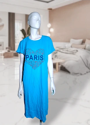 Douce nuit à la parisienne - Chemise de nuit t-shirt Mode Elisa. Taille XL, marque: Coton, état: Bon état, taille: XL / 42 / 14, 4,00 €, 4,90 € Protection acheteurs incluse