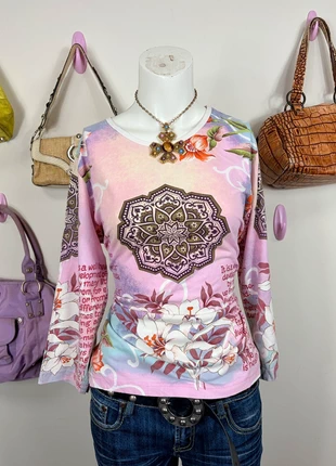 vintage y2k pink graphic fairycore top, brand: ME fashion, condition: Very good, size: M / UK 12-14, £26.00, £28.00 includes Buyer Protection