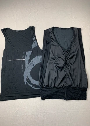 Lot 2 tee shirt débardeur IKKS, marque: IKKS, état: Très bon état, taille: M / 38 / 10, 4,00 €, 4,90 € Protection acheteurs incluse