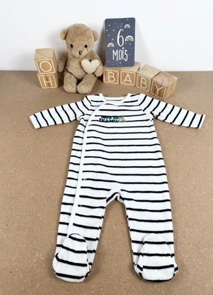 Pyjama velours 6 mois, brand: Gémo, condition: Very good, size: 6-9 months / 68 cm, €3.95, €4.85 includes Buyer Protection