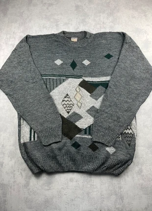 Pull d’hiver à motifs cable knit ethnic vintage 80s 90s 00s y2k - XL, brand: Vintage Dressing, condition: Very good, size: XL, €24.00, €25.90 includes Buyer Protection