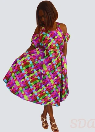 Robe wax africain évasée légère, brand: Africa, condizioni: Ottime, taglia: L / IT 44 / EU 40, €42.00, €44.80 include la Protezione acquisti Pro