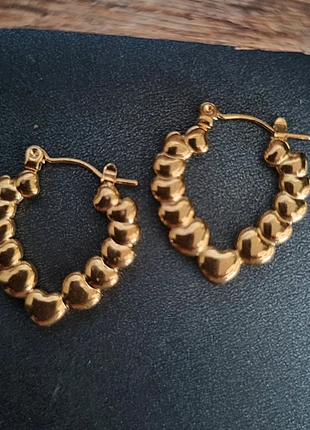 Stijlvolle goudkleurige oorbellen/oorringen ●stainlesssteel, staat: Heel goed, € 2,92, € 3,77 inclusief Kopersbescherming Pro