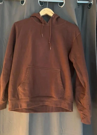 Sweat, à capuche, marron, PrettyLittleThing, merk: PrettyLittleThing, staat: Heel goed, maat: S / 36 / 8, € 3,50, € 4,38 inclusief Kopersbescherming