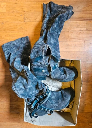 Stivali biker, marque: Vintage Dressing, état: Très bon état, taille: 38, 50,00 €, 53,20 € Protection acheteurs incluse