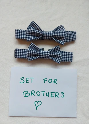 Set brothers Bow tie Fliege gravata borboleta papillon pajarita cravatta querbinder, merk: Atelier Daily Elegance, staat: Nieuw met prijskaartje, € 15,99, € 17,49 inclusief Kopersbescherming Pro
