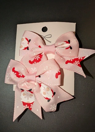 Kerst strik haarknip | roze met kerstman | nieuw, marca: Handgemaakt, estado: Novo com etiquetas, €2.50, €3.33 inclui Proteção do Comprador