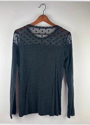 Haut Noir Transparent à Pois Naf Naf, merk: Naf Naf, staat: Heel goed, maat: L / 40 / 12, € 9,00, € 10,15 inclusief Kopersbescherming Pro