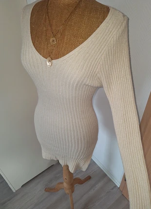 Made In Italy Strickkleid beige Rippen XS S 34 36, brand: Made In Italy, condizioni: Ottime, taglia: S / IT 40 / EU 36, €9.00, €10.15 include la Protezione acquisti