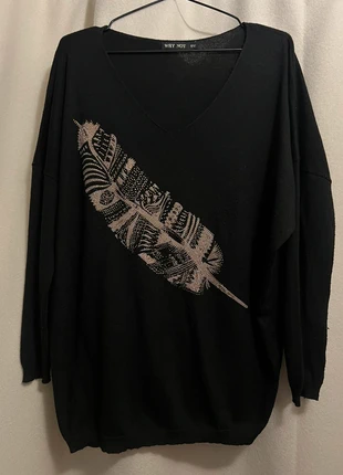 Pull fin col V noir, brand: Inconnu, condition: Satisfactory, size: One size, €2.00, €2.80 includes Buyer Protection